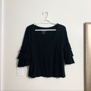 American Eagle Bell sleeve ruffle top